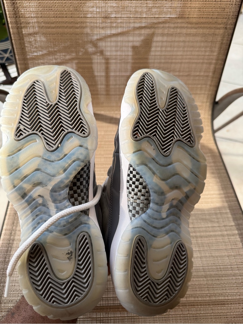 Kids Grey and White High-Top Athletic Shoes